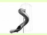 Tobogan inox tubular spiralat